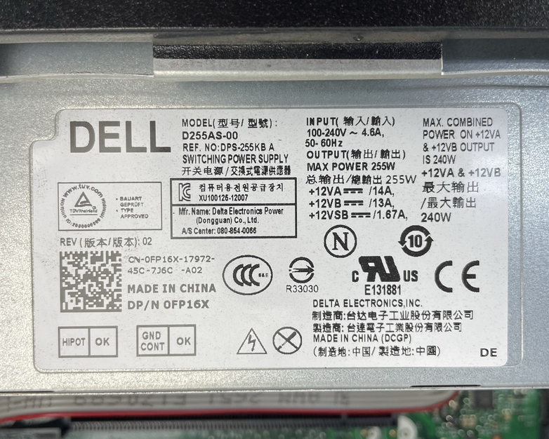 Dell Optiplex 3020 SFF i5-4590 3.30 GHz 4 GB RAM No HDD/OS