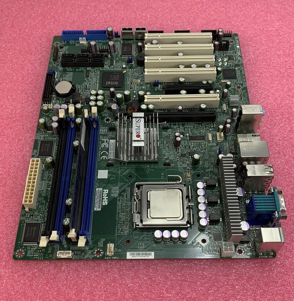 SuperMicro C25BC-Q Motherboard Intel Core 2 Quad 3GHz 512MB RAM w/Shield