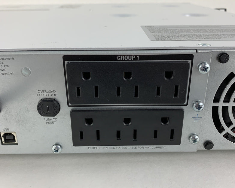 APC SmartUPS SMT1500RM2U 2U Rack Mount Tested w/ Network Card No Battery