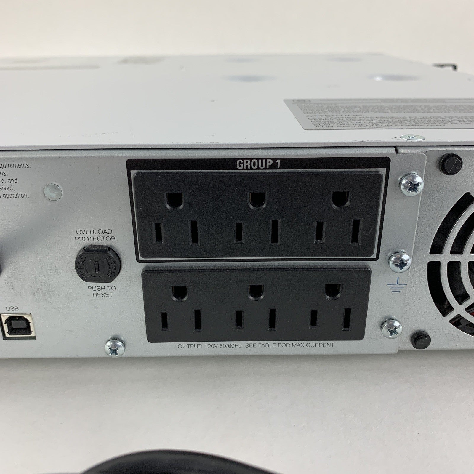 APC SmartUPS SMT1500RM2U 2U Rack Mount Tested w/ Network Card No Battery