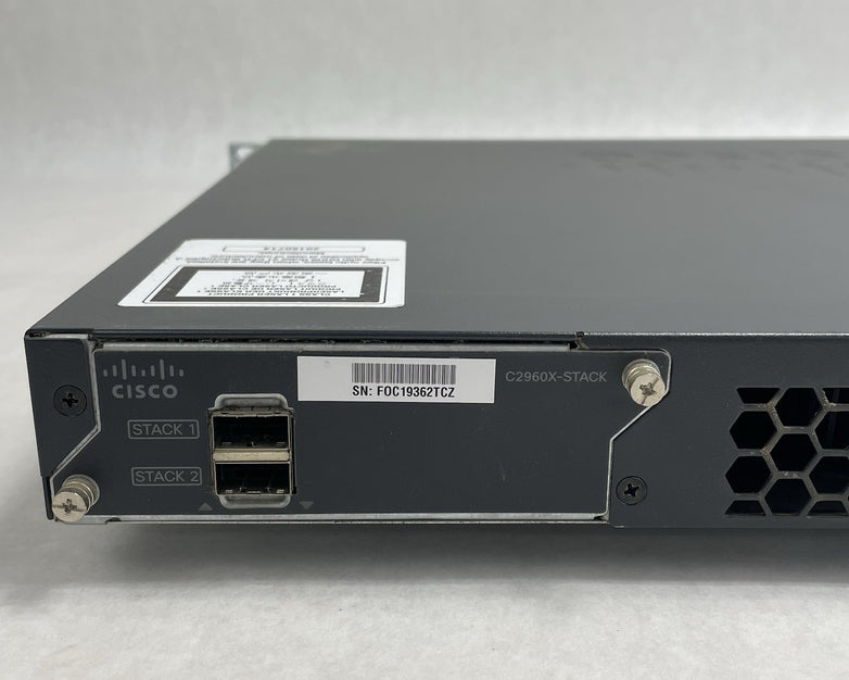 Cisco WS-C2960X-48LPD-L  V02 48x PoE+ 2x 10G SFP+ Tested & Reset