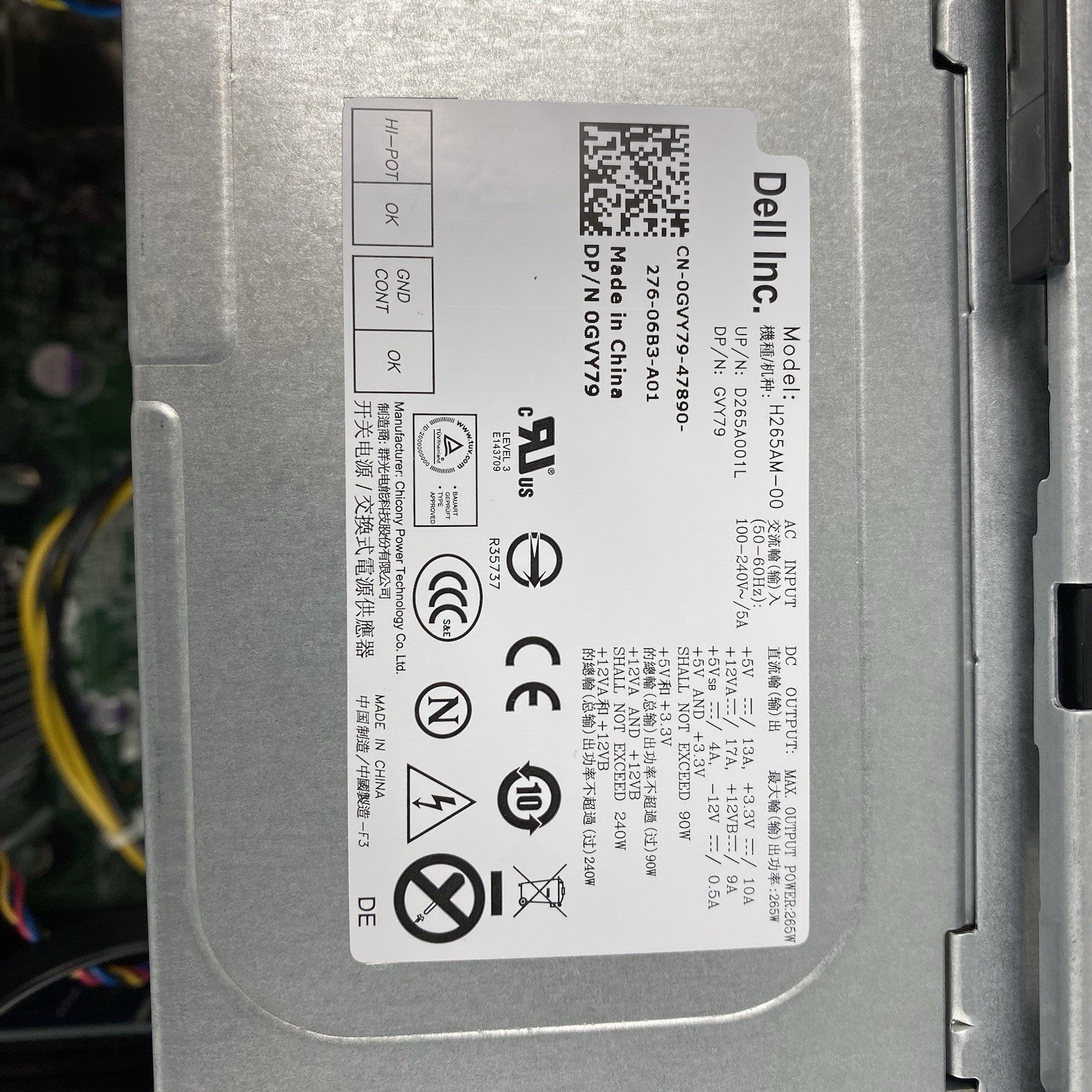 Dell OptiPlex 790 MT Intel Core i5-2400 3.10GHz 4GB RAM No HDD No OS