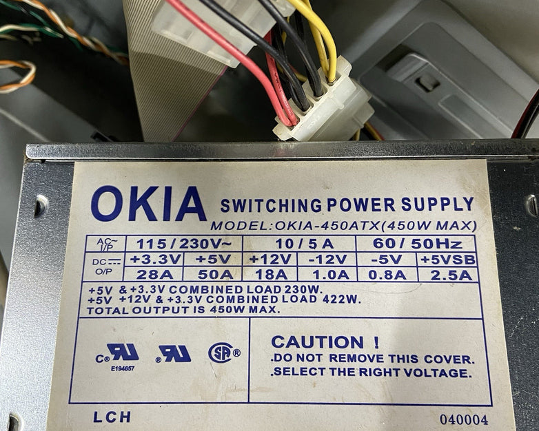 Unbranded Micro Tower Computer Case OKIA-450ATX 450W PSU