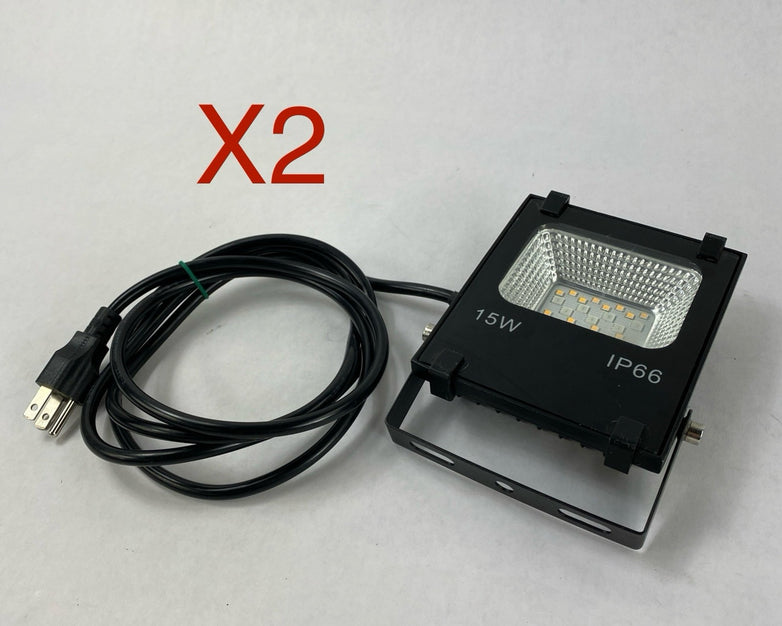 Melpo IP66 15W Flood Light No Remote Lot of 2 Tested