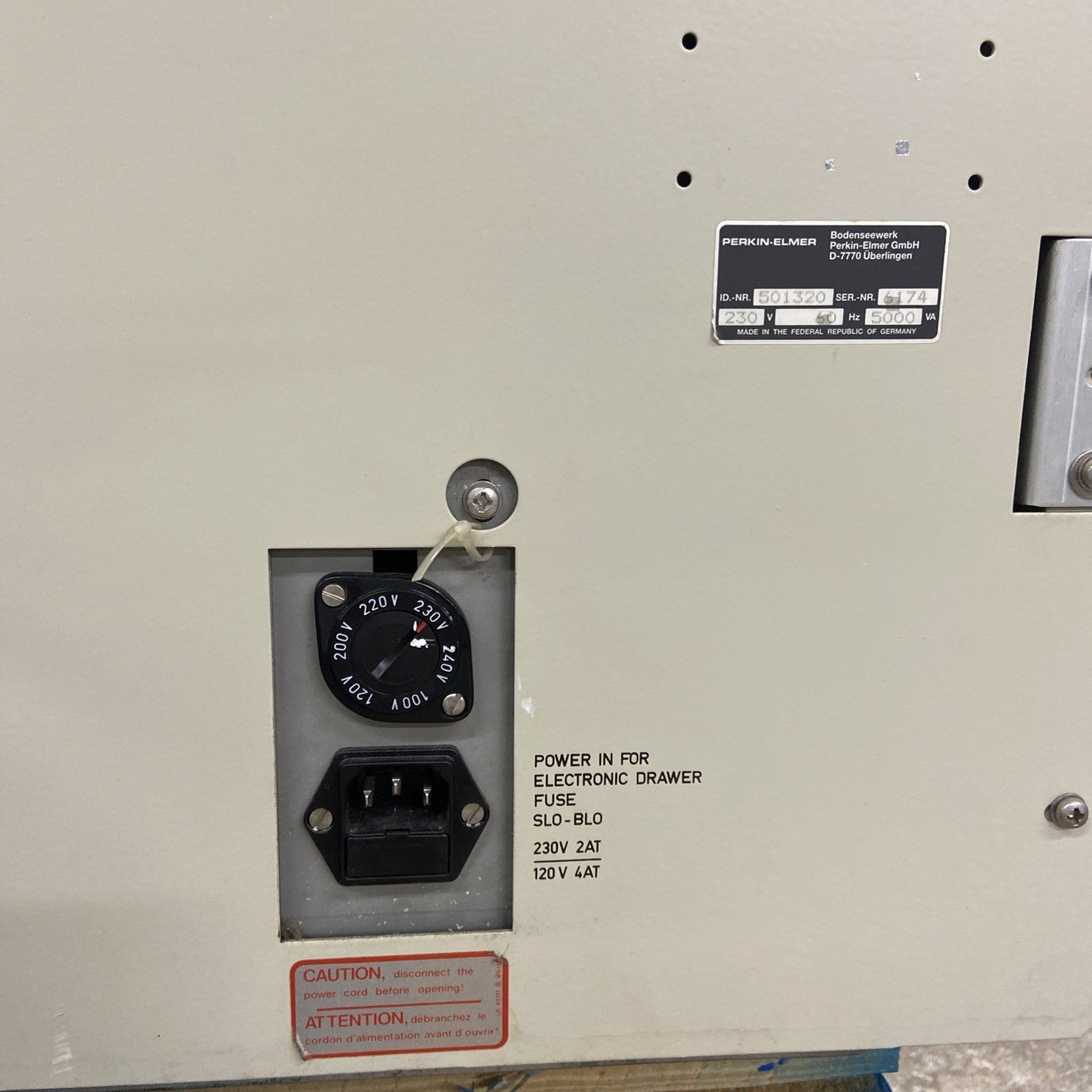 Perkin Elmer Zeeman Atomic Absorption Spectrometer Model 4100ZL