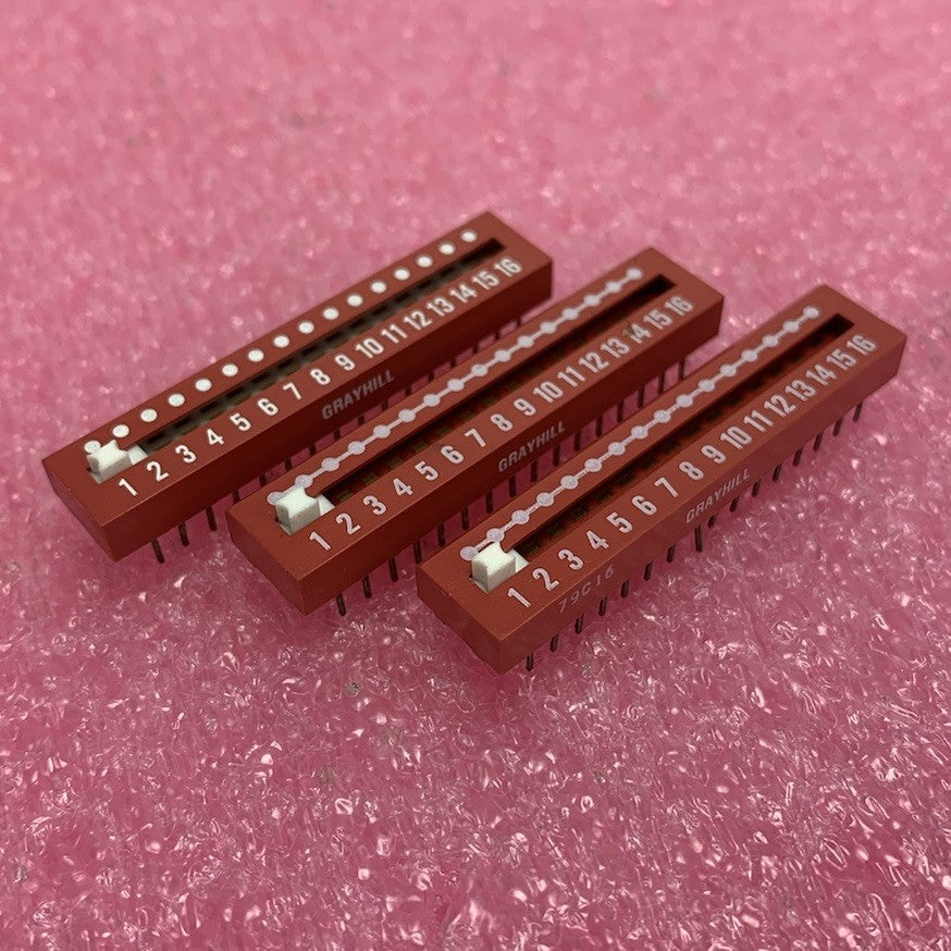 Grayhill 8315 1-16 Slider Switch (Lot of 3)