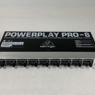 Behringer PowerPlay Pro-8 HA8000 8-Channel Headphone Mixer and Amplifier
