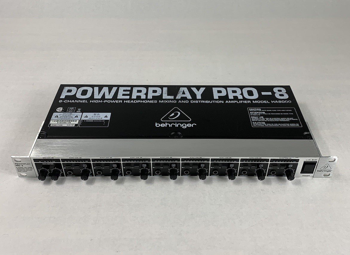 Behringer PowerPlay Pro-8 HA8000 8-Channel Headphone Mixer and Amplifier