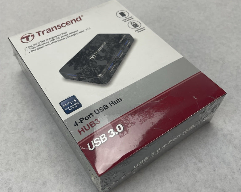 Transcend TS-HUB3K  USB 3.0 4-Port Hub Black