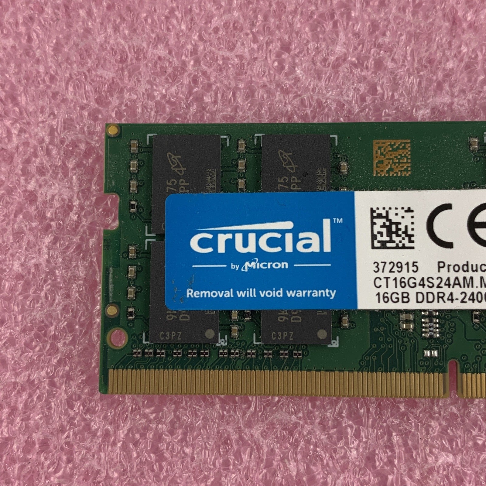Crucial CT16G4S24AM.M16FE 16 GB DDR4 240MHz PC4-19200 Laptop Memory RAM
