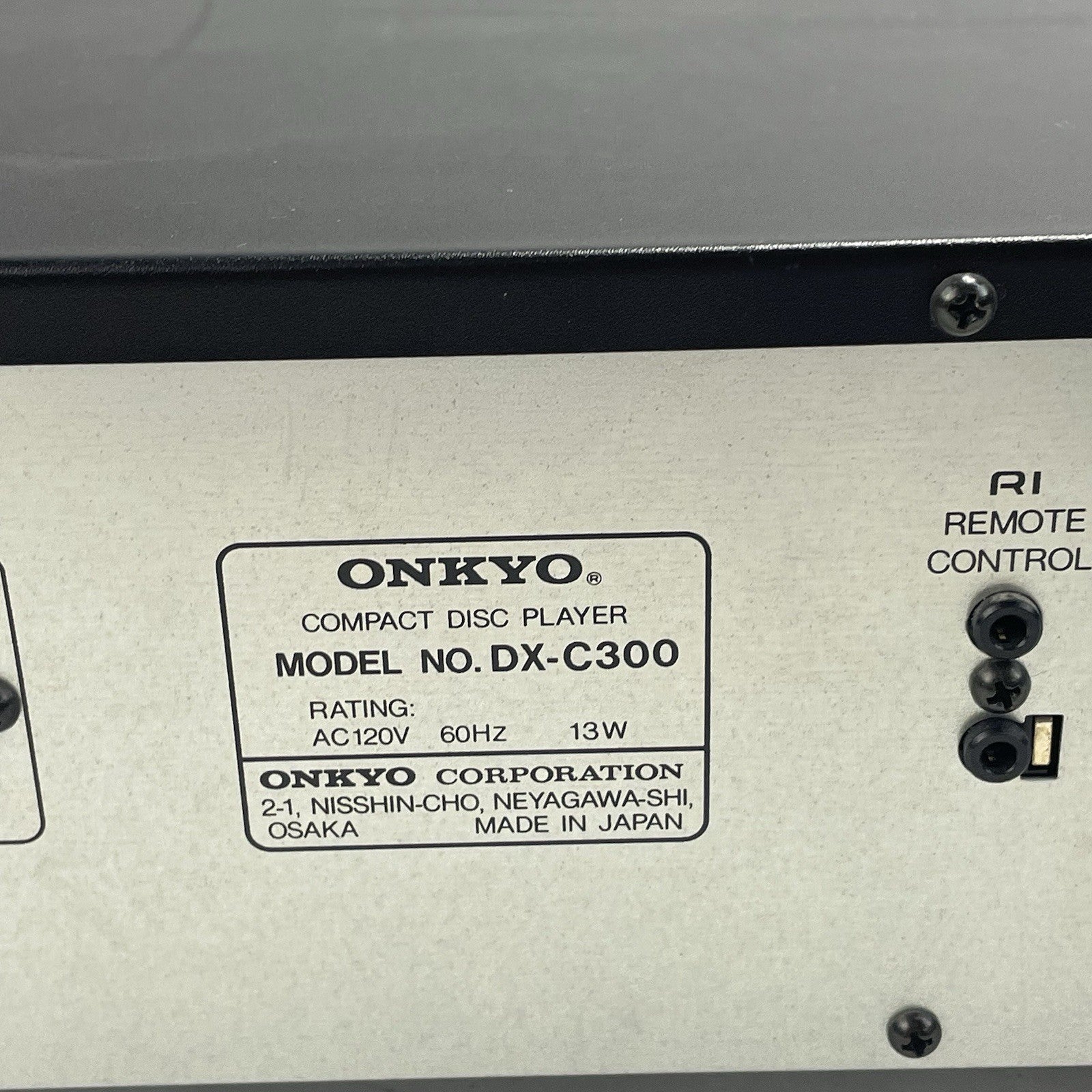 Onkyo DX-C300 CD 6 Multi Compact Disc Changer No Magazine Power Tested8