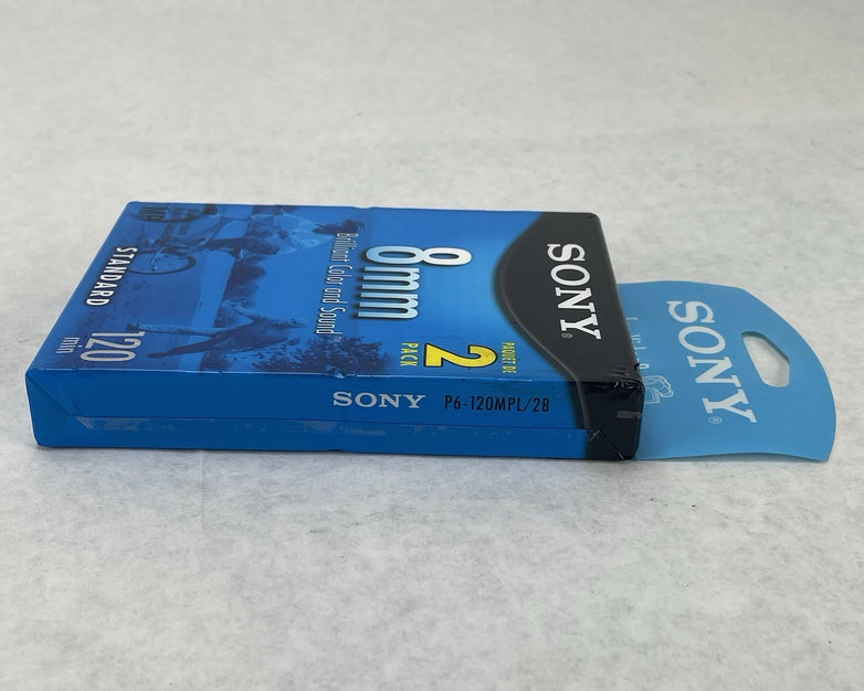 Sony 8mm Set Of 2 Videocassettes. Standard Grade P6-120MPL/2B. New Sealed