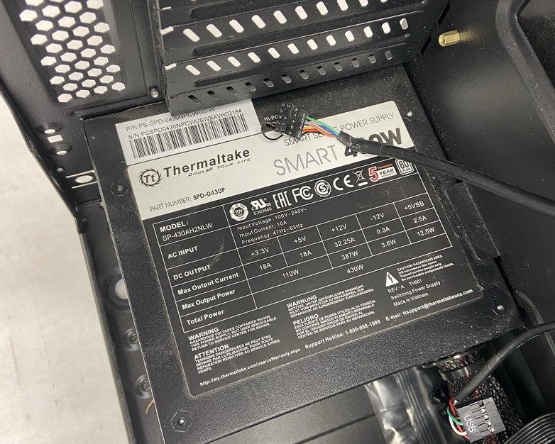 Thermaltake Versa H15 Mini Tower MATX Computer Case Thermnaltake 430W PSU