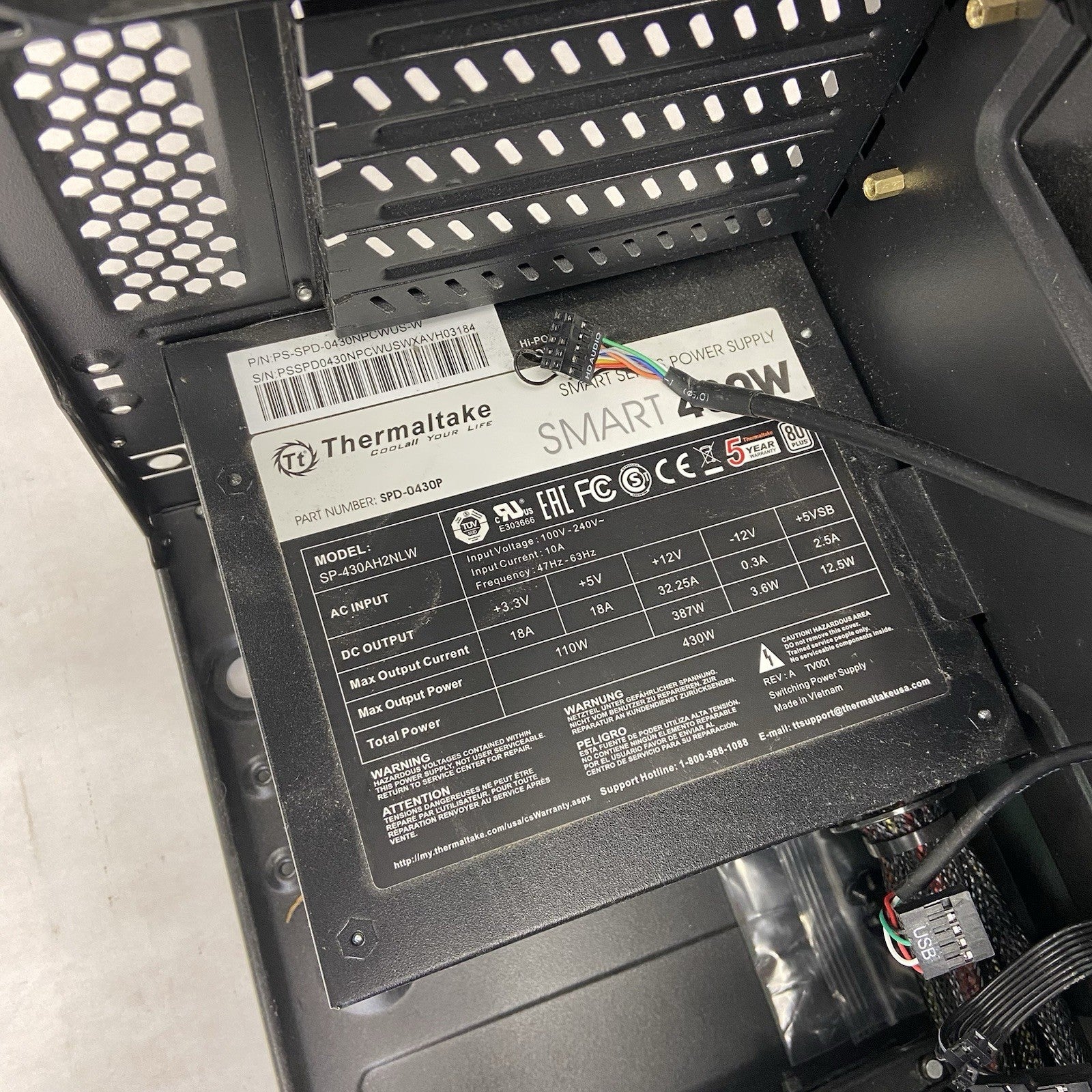Thermaltake Versa H15 Mini Tower MATX Computer Case Thermnaltake 430W PSU10