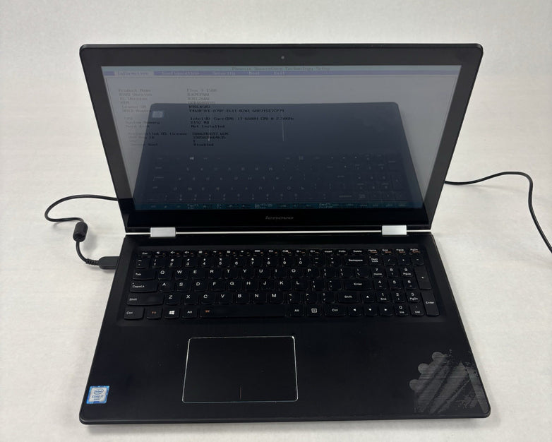 Lenovo Flex 3-1580 15.6" i7-6500U 2.5 GHz 8 GB Ram No OS No HDD No Batt No AC