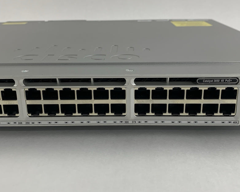 Cisco WS-C3850-48PW-S V07 PoE+ 48-Port Network Switch Tested w/ C3850-NM-4-1G