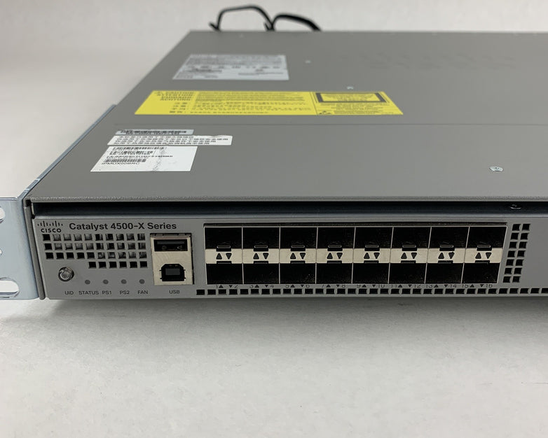 Cisco Catalyst 4500-X Series WS-C4500X-16SFP+ V03 2x PSU Tested Reset