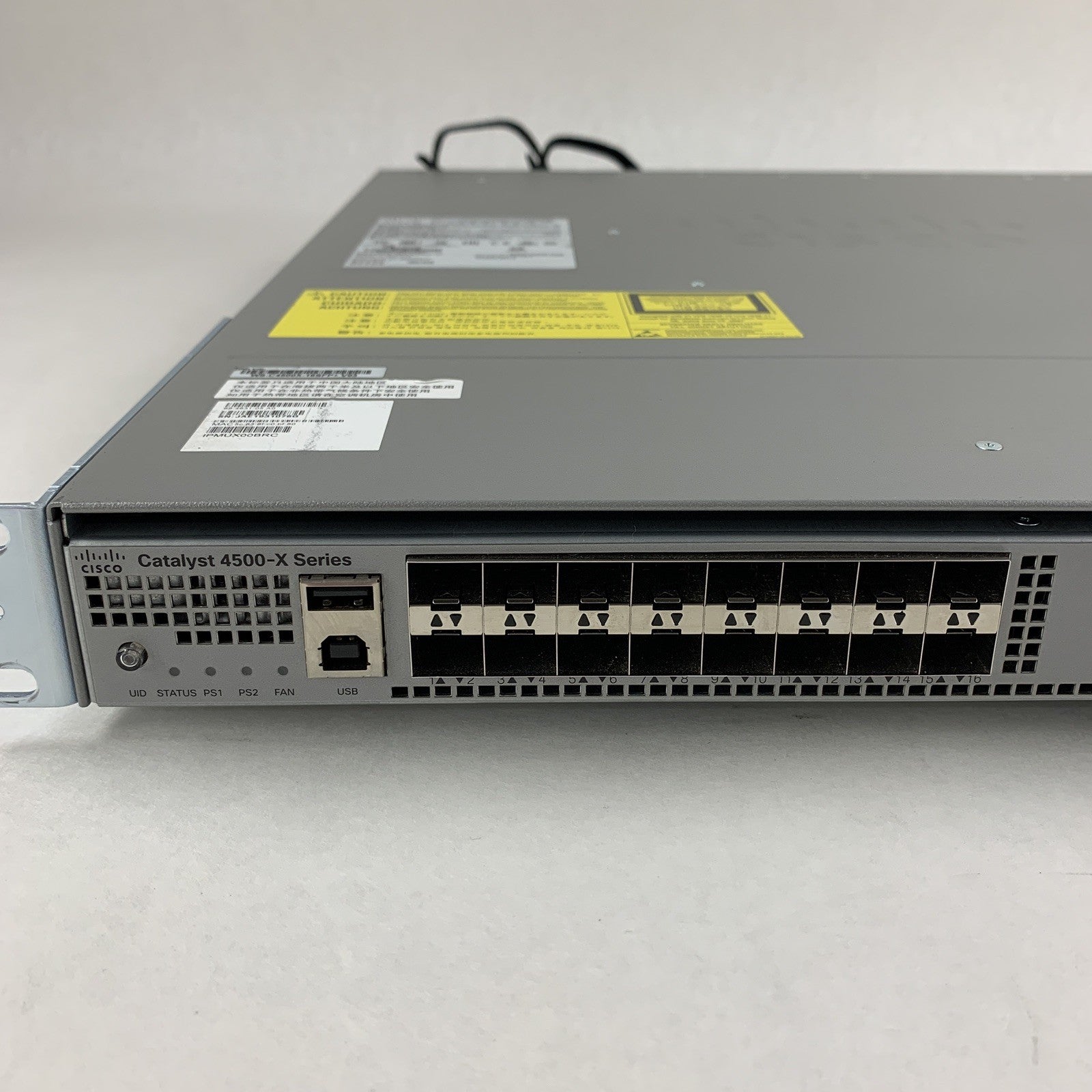Cisco Catalyst 4500-X Series WS-C4500X-16SFP+ V03 2x PSU Tested Reset