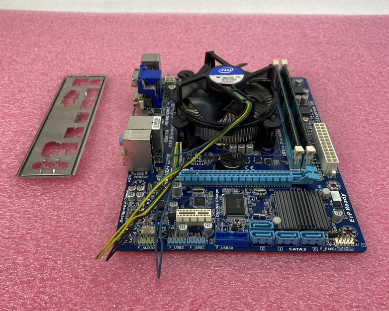 Gigabyte H61M-USB3H Motherboard Intel Core i7-3770 3.4GHz 16GB RAM w/ I/O Shield