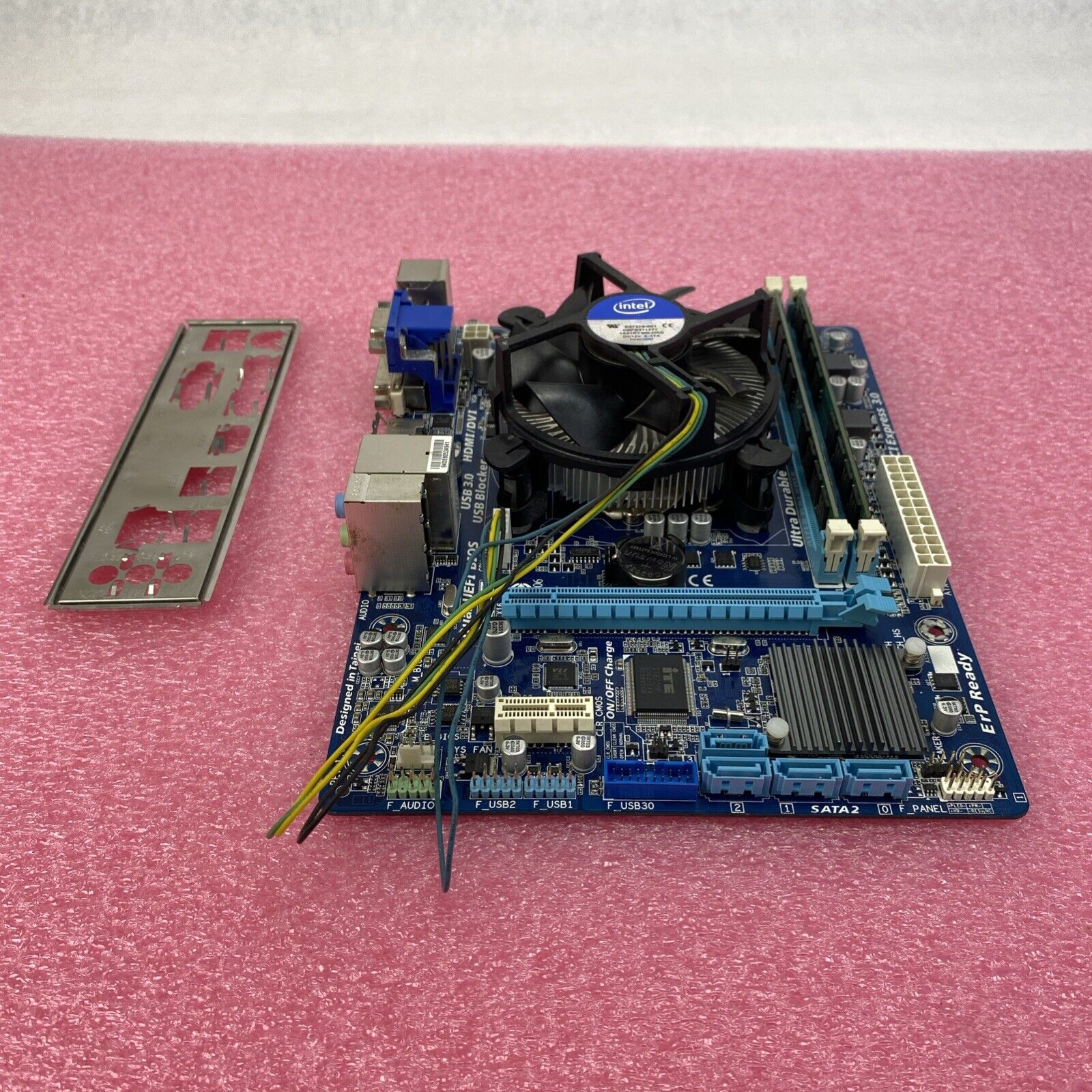 Gigabyte H61M-USB3H Motherboard Intel Core i7-3770 3.4GHz 16GB RAM w/ I/O Shield