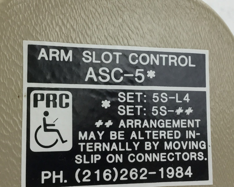 PRC Arm Slot Control ASC-5  UNTESTED  PARTS OR REPAIR ONLY
