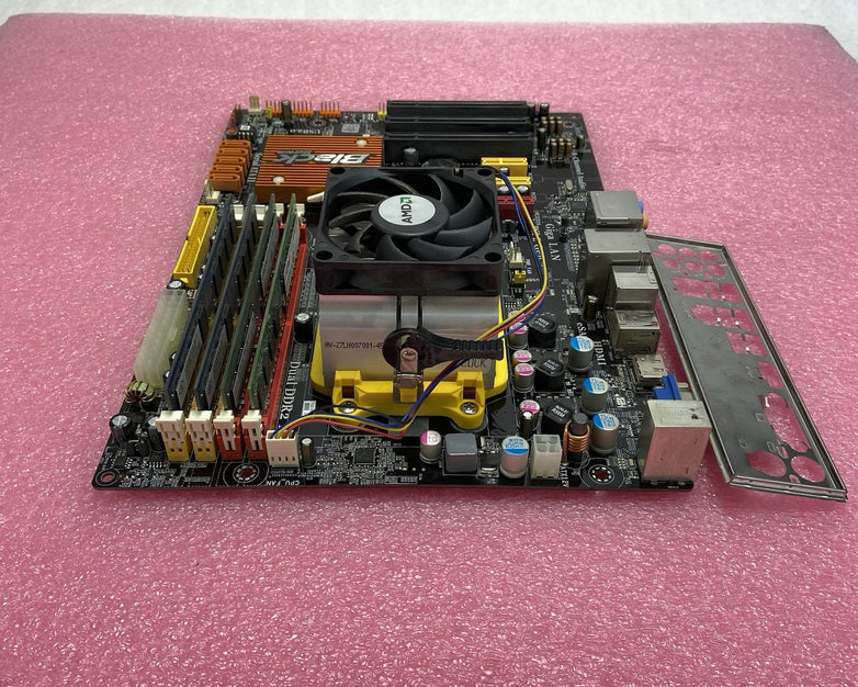 ECS GeForce 8200M-A Motherboard AMD Athlon 64 X2 2.21GHz 8GB RAM w/Shield