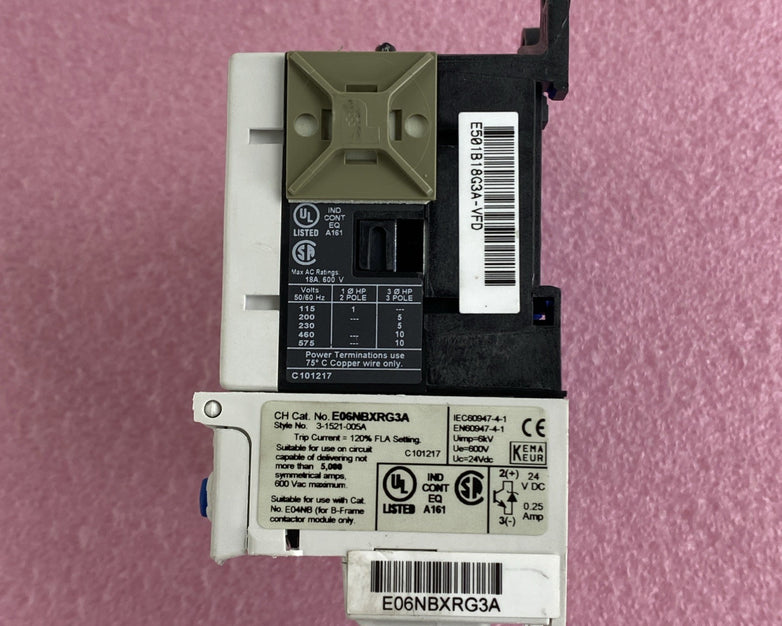 Eaton E04NB18X3N Contactor with Relay E06NBXRG3A