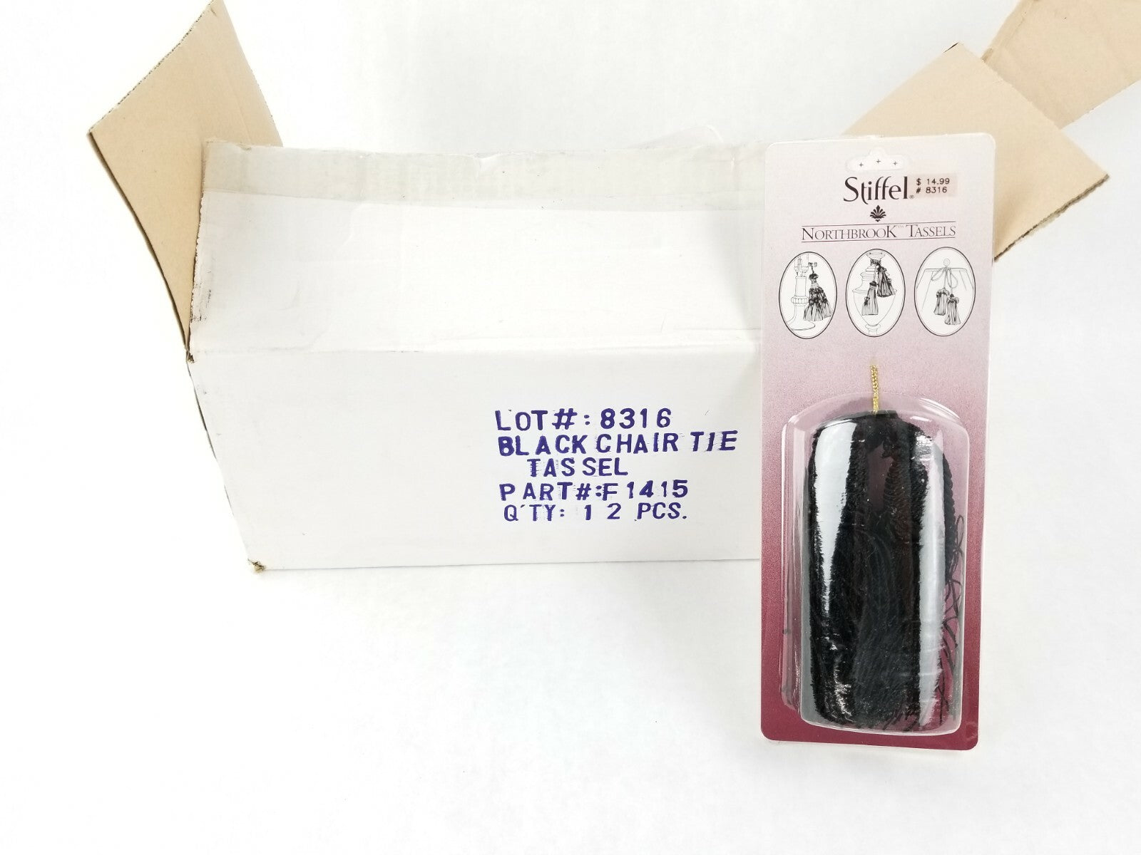 Stiffel Northbrook Double Tassels Black 8316 (Lot of 12)