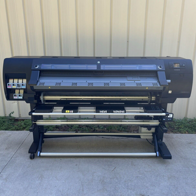 HP CQ869A Designjet L26500 Latex Printer Tested Needs Ink No Hard Drive No OS