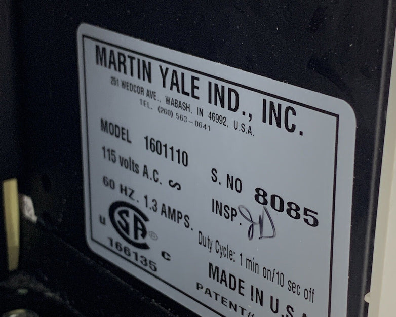 Martin Yale Paper Folding Machine 1601110 Tested Needs New Feed Roller