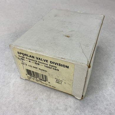 Sporlan LAC-4-DS-100/180 Head Pressure Control Valve 1/2 x 1/2 ODF Solder 903085