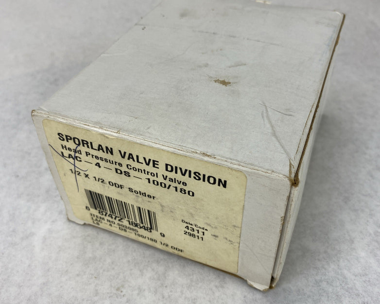 Sporlan LAC-4-DS-100/180 Head Pressure Control Valve 1/2 x 1/2 ODF Solder 903085