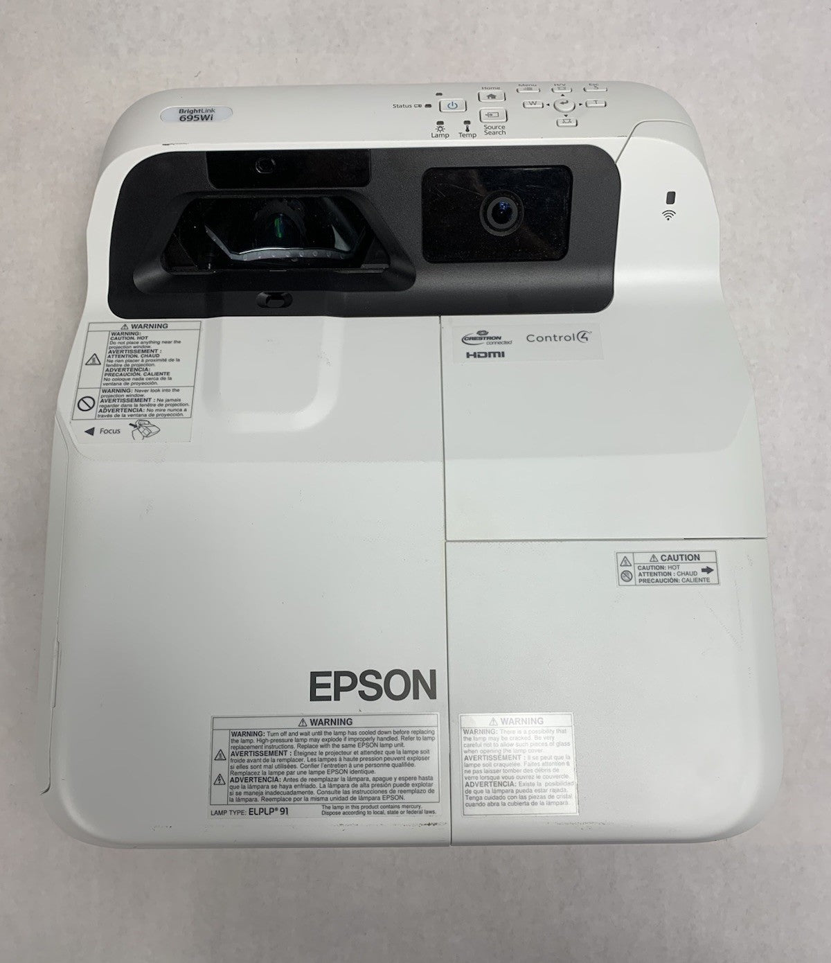 Epson PowerLite 695Wi H740A LCD Lamp Projector 1639 Lamp Hours - No Remote5