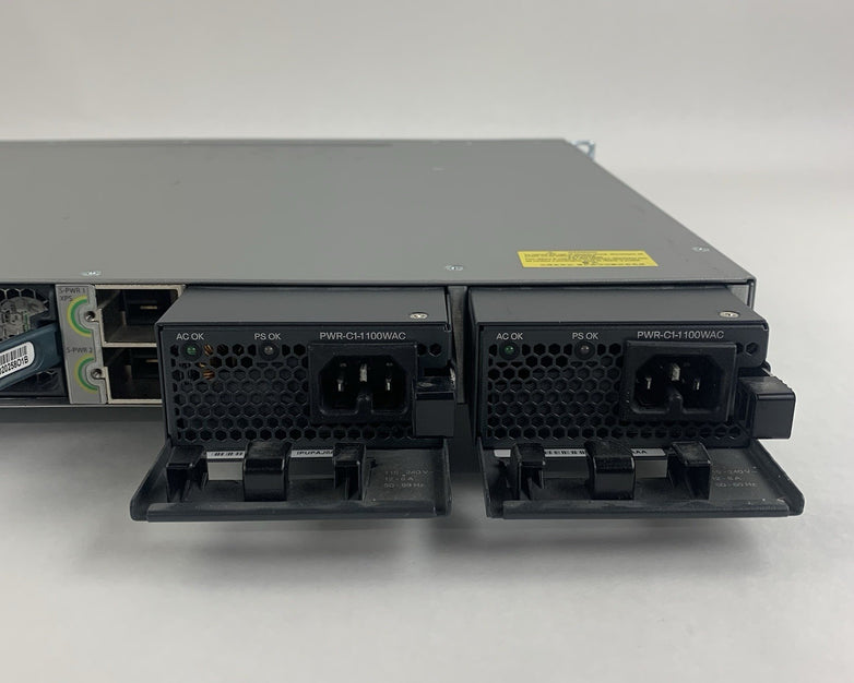 Cisco WS-C3850-48P-L V07 48-Port PoE Switch Tested w/ C3850-NM-4-10G 2x PSU