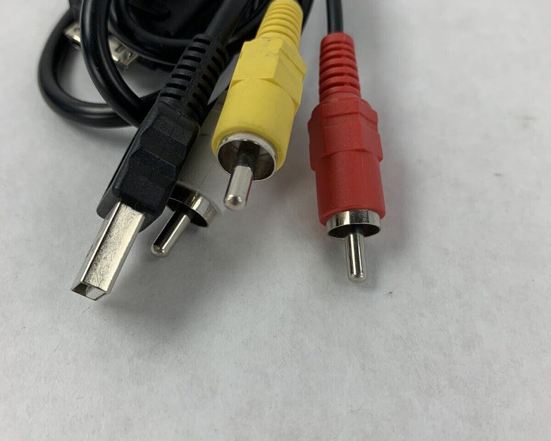 Sony Camera ZCAT 2035-0930/1325-0530 3Pin AV RCA Camera Video Cord (Lot of 2)