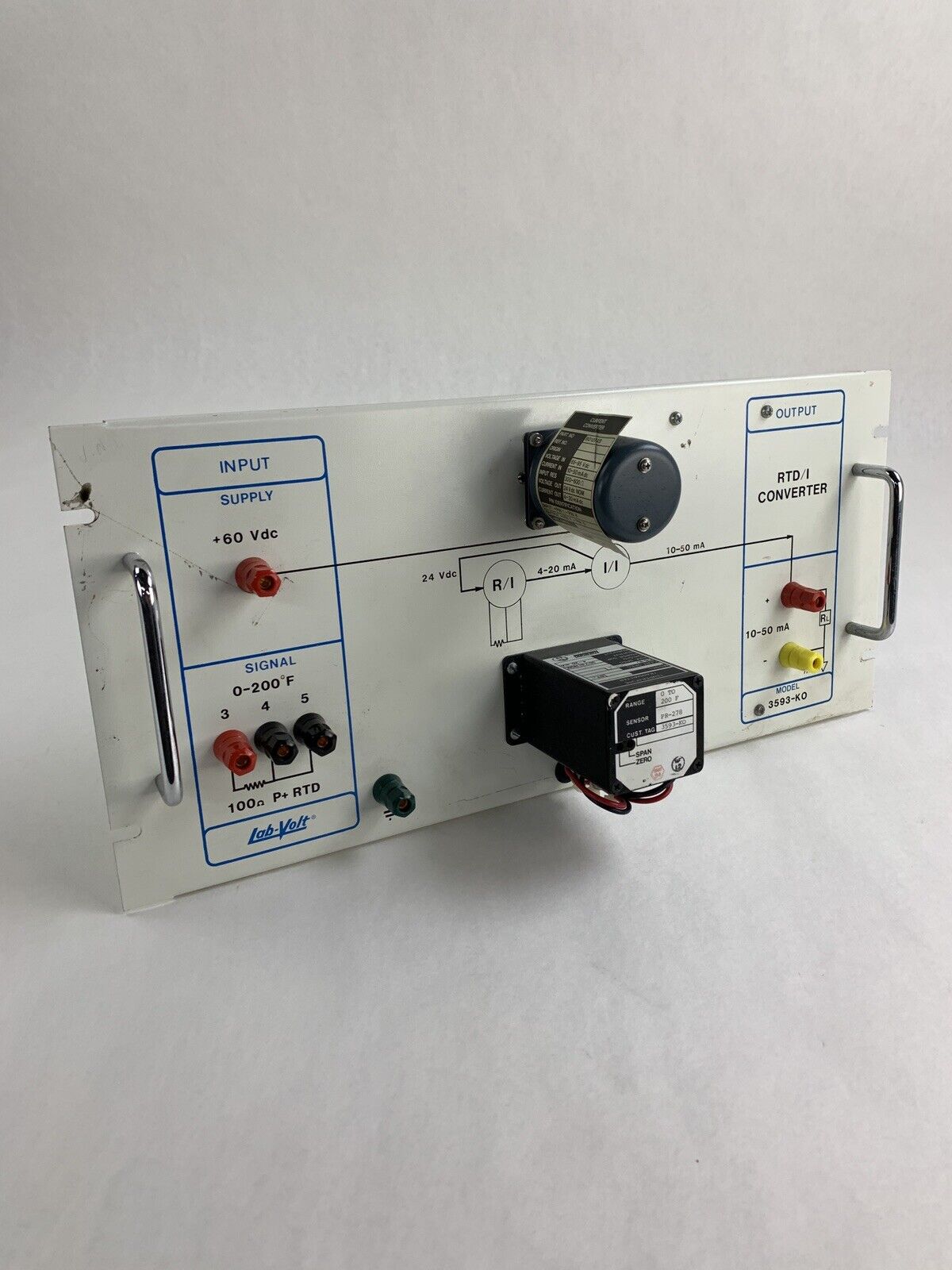 Lab-Volt 3593-K0 Industrial RTD/I Converter Untested