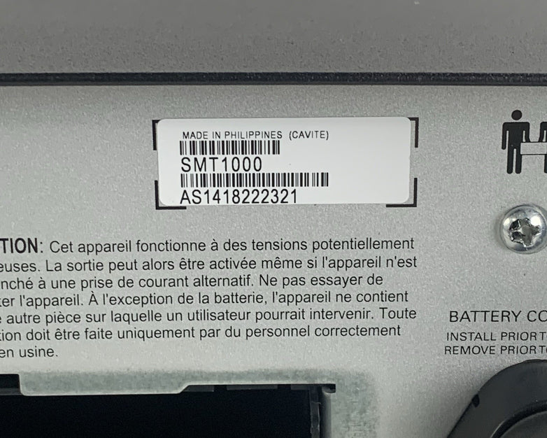 APC SMT1000 Smart-UPS 1000  Uninterrupted Power Supply No Battery