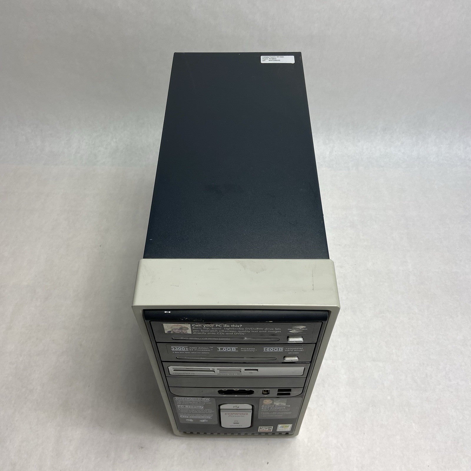 Compaq Presario SR1538X MT AMD Athlon 64 3300+ 2.4GHz 2GB RAM No HDD No OS2