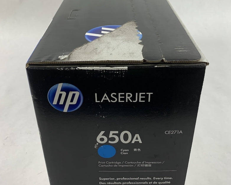 HP LaserJet 650A CE271A Cyan Toner Cartridge Exp: Jul 2014