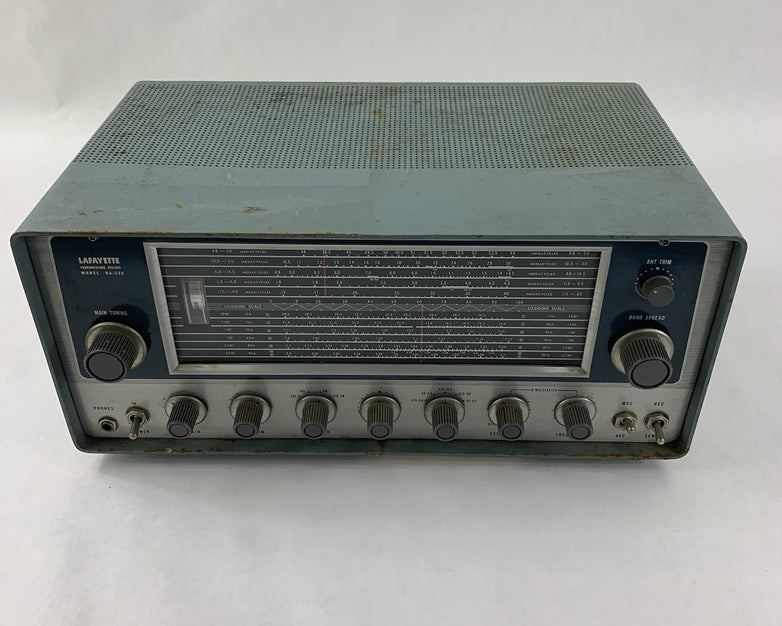 Lafayette HA-225 Communications Receiver - Parts or Repair No Antenna No Signal