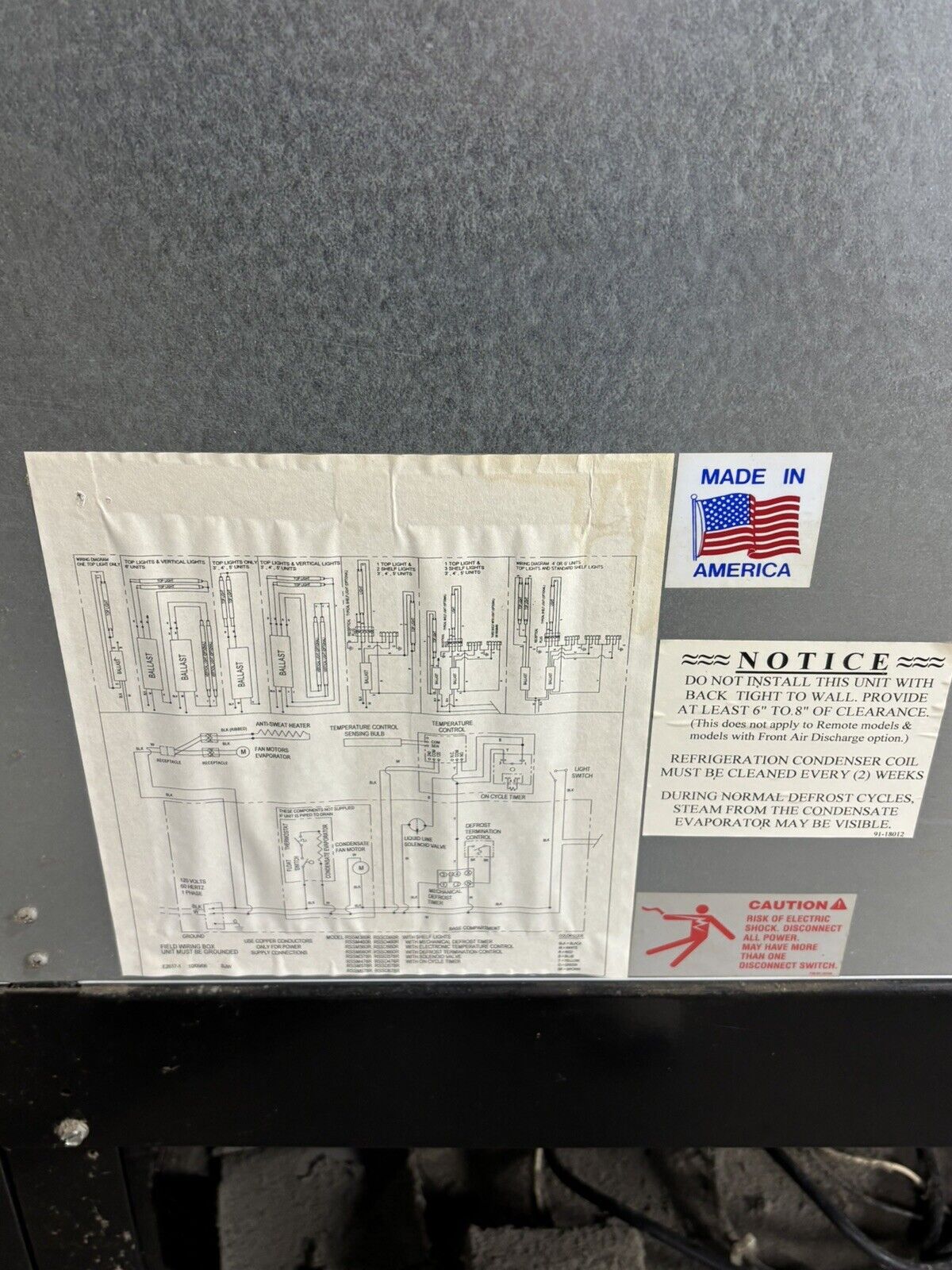 Federal Industries RSSM678R-3 Black 71" Self Serve Four Shelf Air Curtain Powers