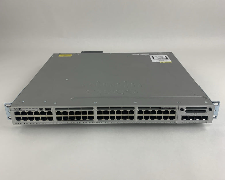 Cisco WS-C3850-48P-L V07 48-Port PoE Switch Tested w/ C3850-NM-4-10G 1x PSU