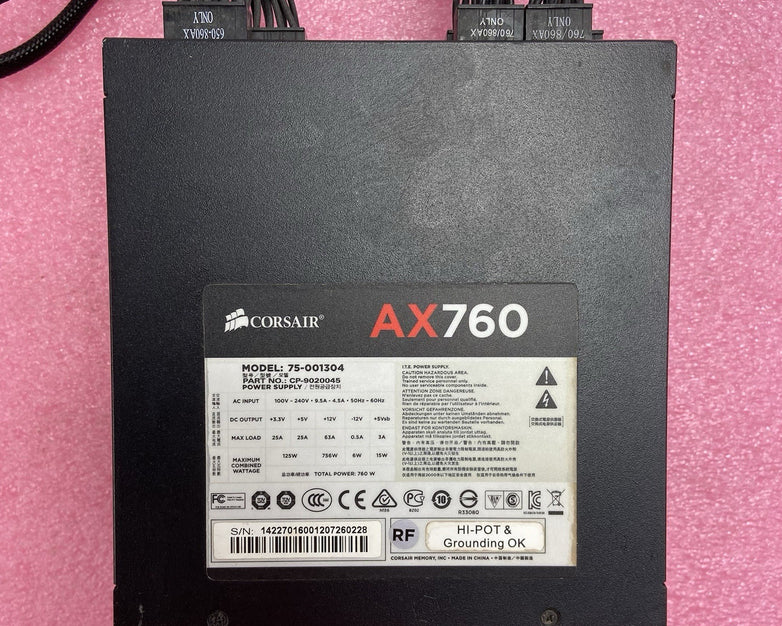 Corsair AX760 75-001304 Mdoular Power Supply