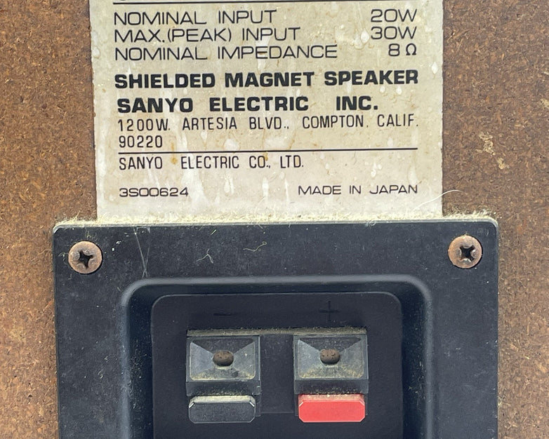 Sanyo AVS97 Bookshelf Speakers Tested