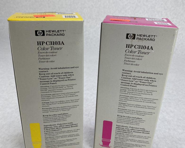 HP C3103A Yellow + C3104A Magenta Color Toner Cartridge LaserJet 5