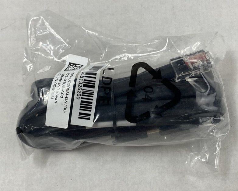 Lot of 5 Dell 0C206M Cat5 RJ-45 To Serial DB-9 Female Switch Console Cable