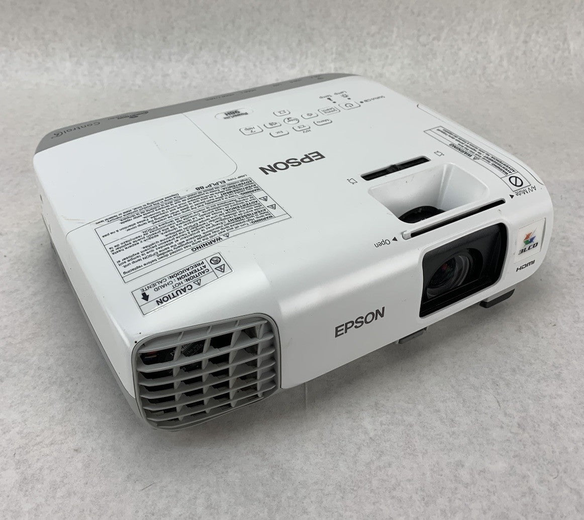 Epson PowerLite 98H H687A LCD Lamp Projector 1803 Lamp Hours - No Remote0