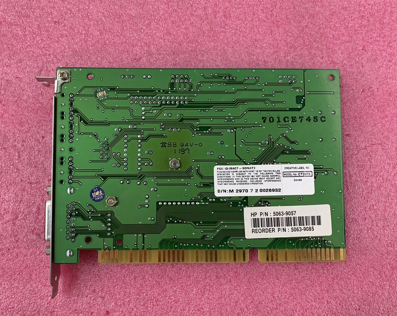 Creative Labs CTT2970 ISA Audio Card HP/5063-9057
