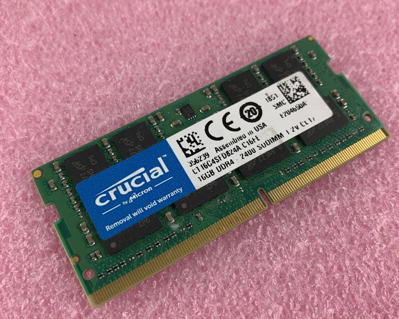 Crucial CT16G4SFD824A.C16FE 16 GB  DDR4 240MHz PC4-19200 Laptop Memory RAM