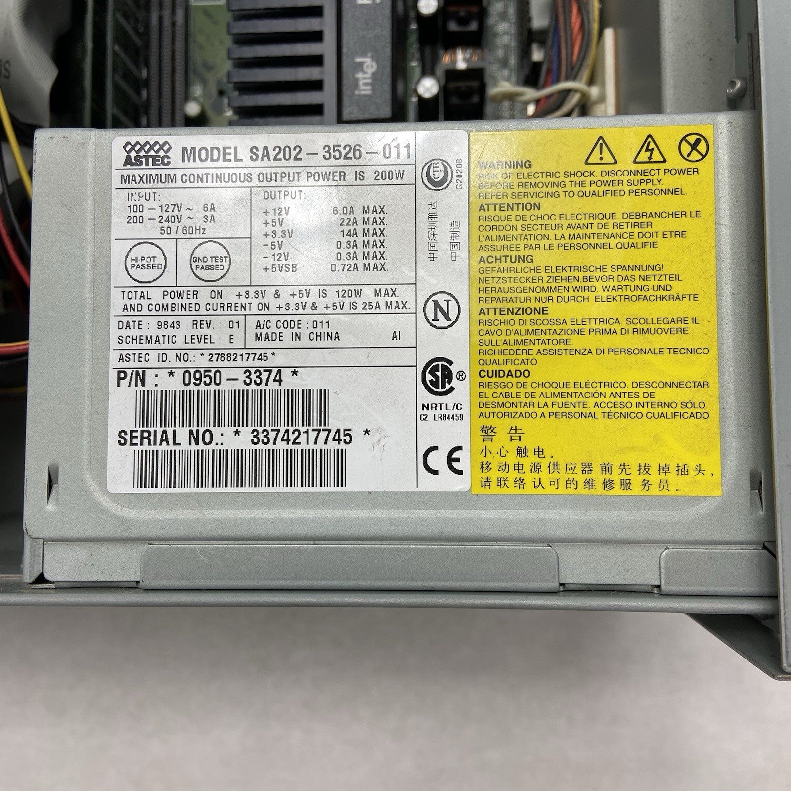 HP Vectra VE 6/350 DT Intel Pentium II 350MHz 160MB RAM No HDD No OS15